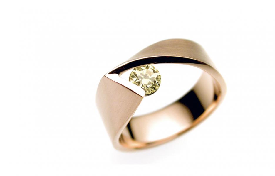 Vincent van Hees gouden ring diamant