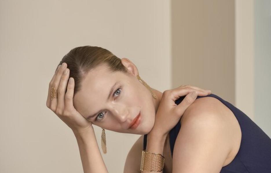niessing topia Vision oorbel armband goud
