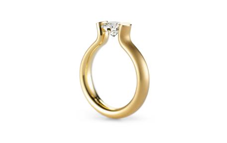 Niessing spanring geelgoud diamant verlovingsring trouwring