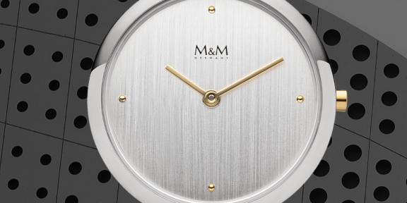 M&M dameshorloge met Spangband edelstaal