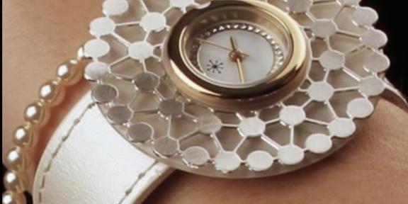 Dejavu verwisselbaar horloge rose horloge steentjes zilver